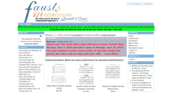 Desktop Screenshot of faustmusic.com